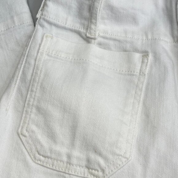 Maeve Women’s The Colette Crop Wide Leg Jeans Size 31 White — High Rise - Picture 10 of 13